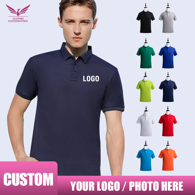 Embroidery Cotton Shirt - Personality Customization Polo Shirt Custom Embroidery