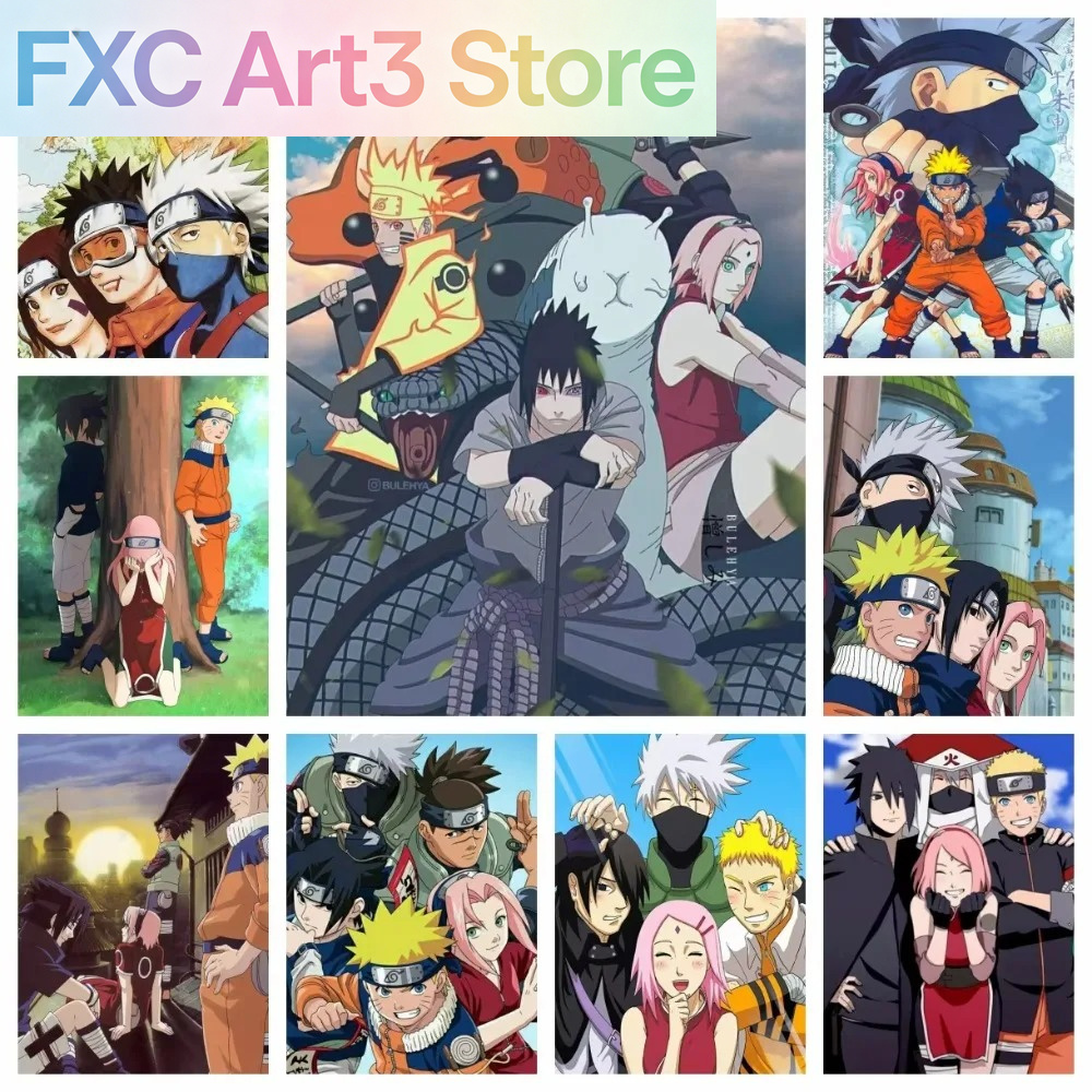 Embroidery Handicraft - Frameless 1pc Naruto Class Seven New
