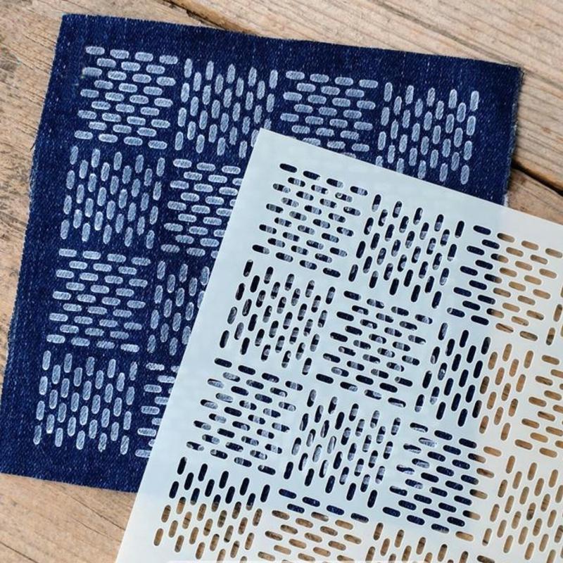 Embroidery Handicraft - 9/32Pcs Sashiko Embroidery Template DIY Geometric
