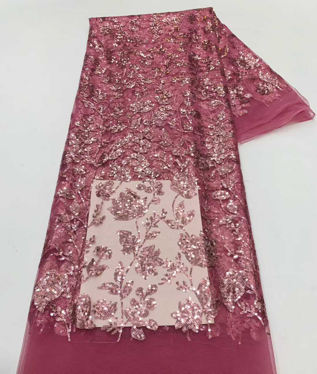 African Lace Fabric With Sequi - огляд і ціна Embroidery Net Fabric