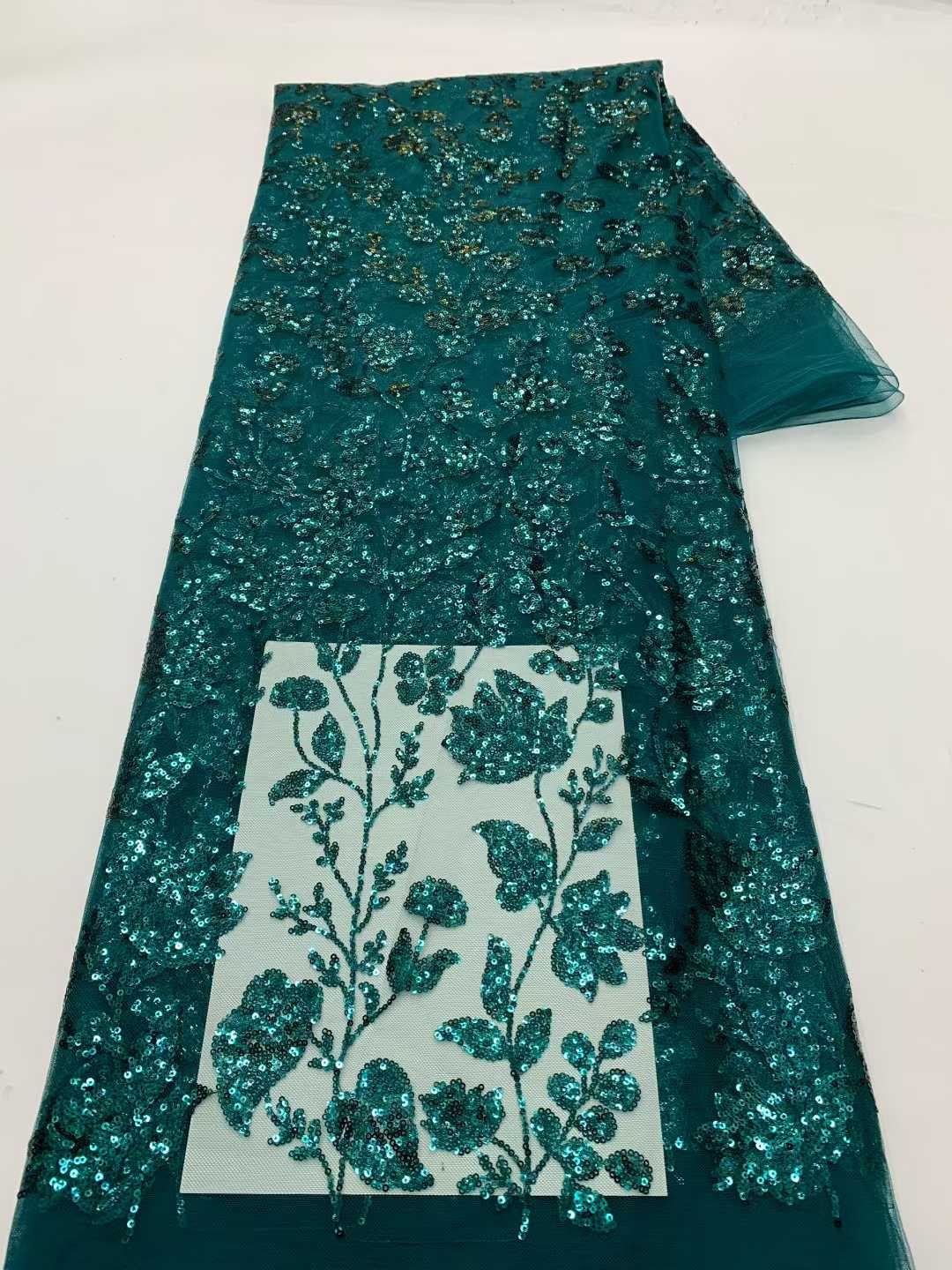African Lace Fabric With Sequi - огляд і ціна Embroidery Net Fabric