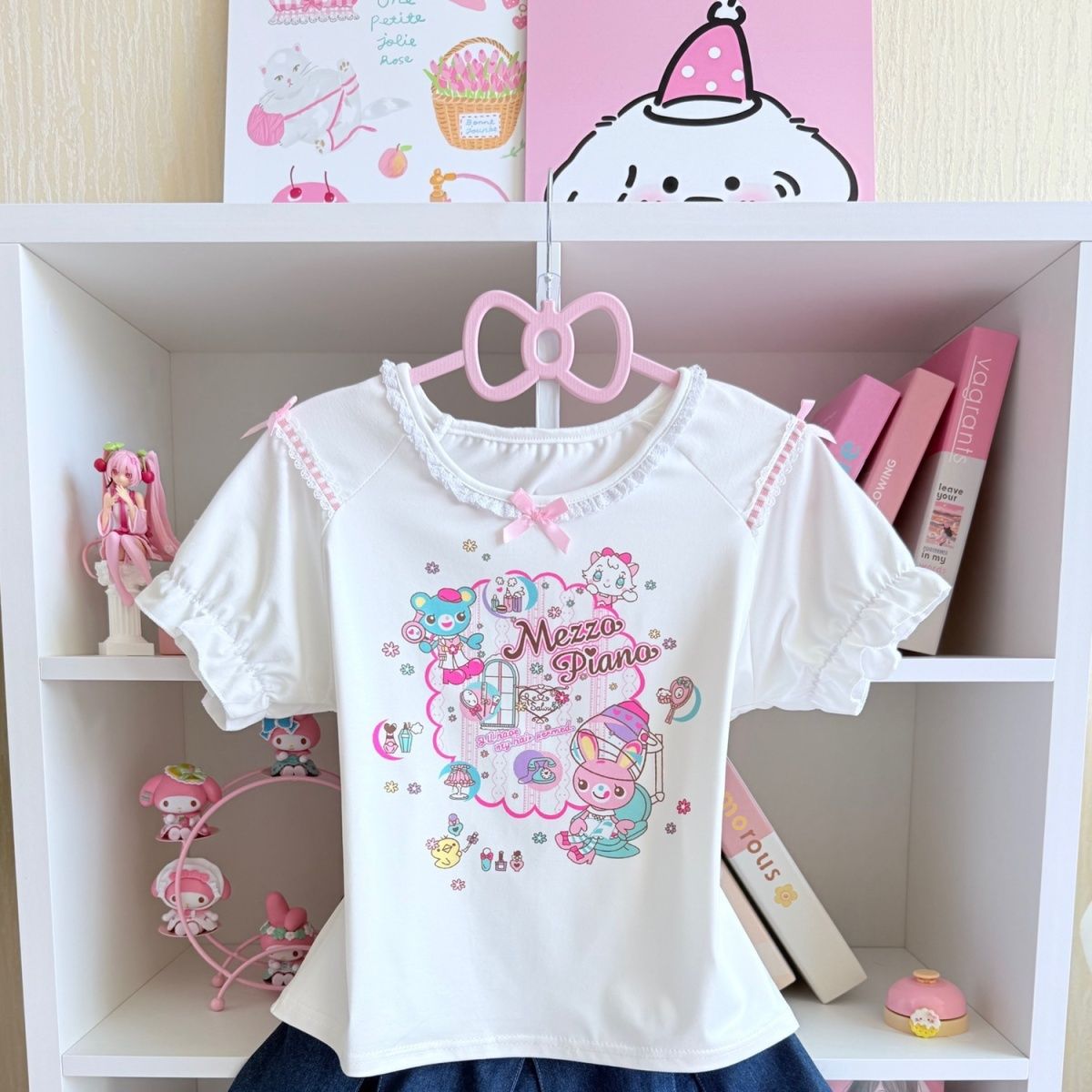 Japanese Sweet Skirt Sets Summ - огляд і ціна Embroidery Cotton Shirt