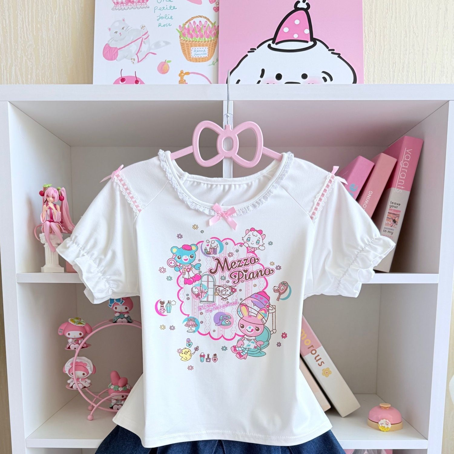 Japanese Sweet Skirt Sets Summ - огляд і ціна Embroidery Cotton Shirt