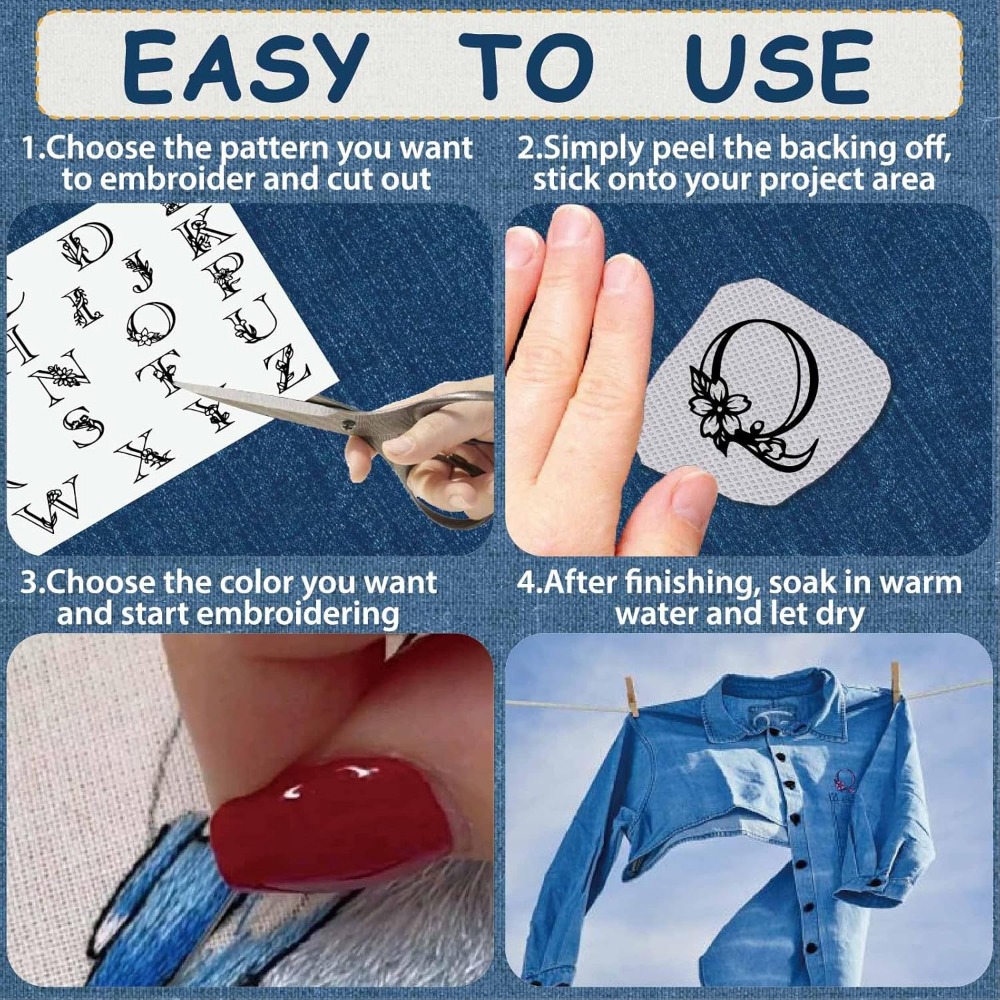 Letter A-Z Water Soluble Embro - огляд і ціна Water Soluble Stabilizer