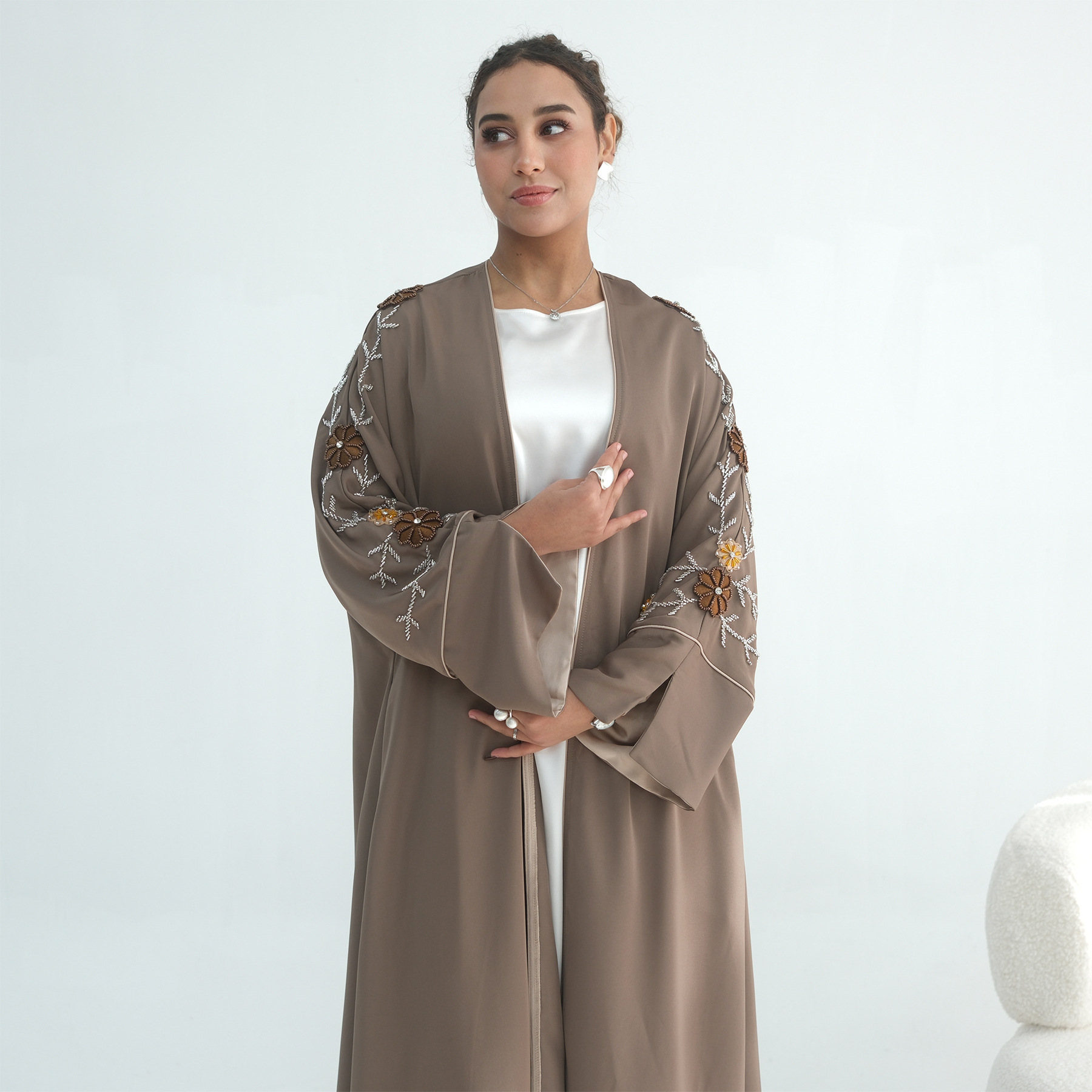 Eid Women Abaya Embroidery Bea - огляд і ціна Embroidery Arabic