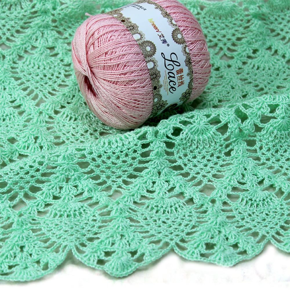 50g/Ball Soft Cotton Lace Yarn - огляд і ціна Embroidery Thread Yarn
