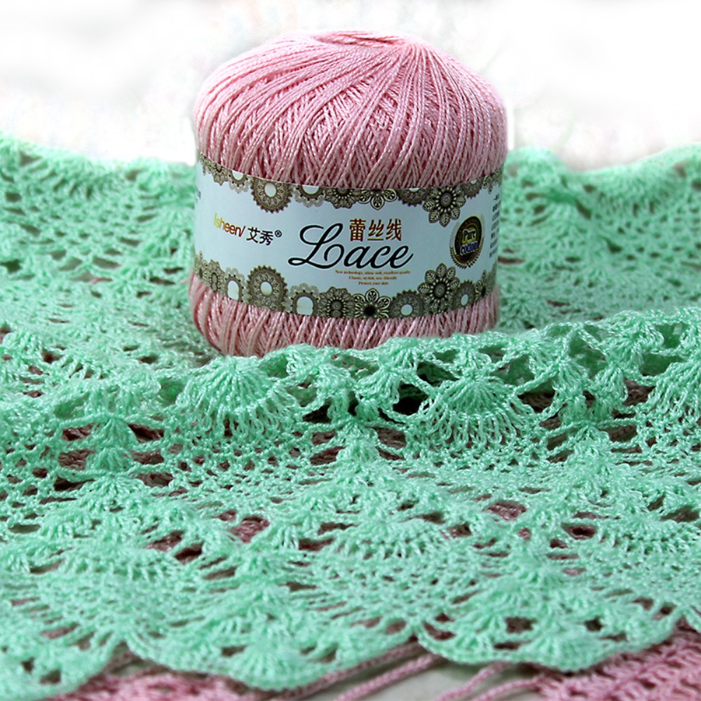 50g/Ball Soft Cotton Lace Yarn - огляд і ціна Embroidery Thread Yarn