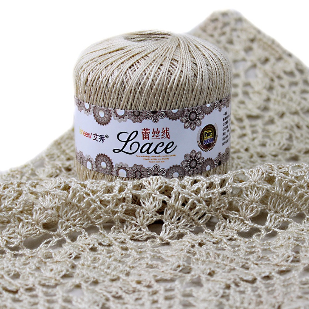 50g/Ball Soft Cotton Lace Yarn - огляд і ціна Embroidery Thread Yarn
