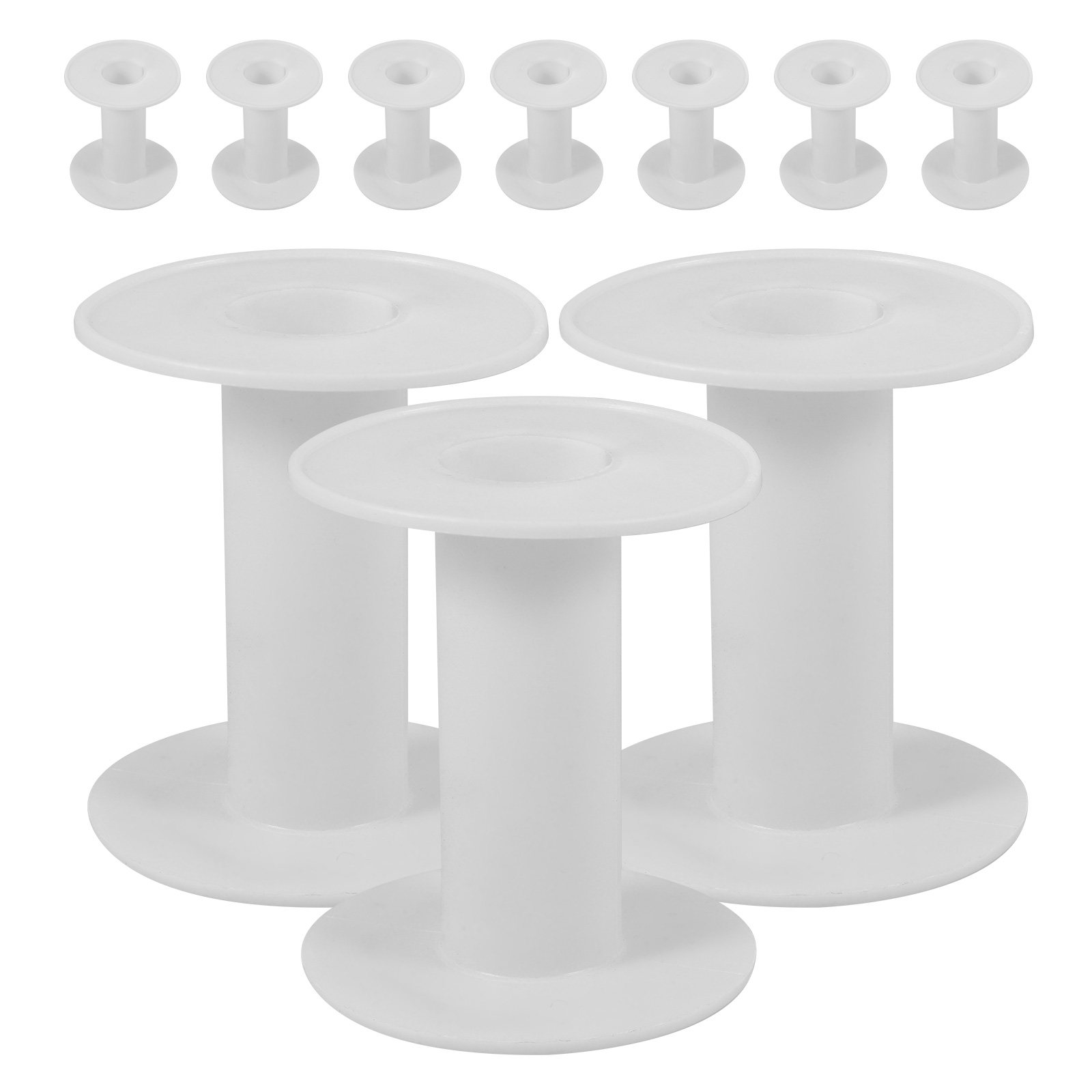 10Pcs Plastic Spools White Ver - огляд і ціна Embroidery Thread Yarn
