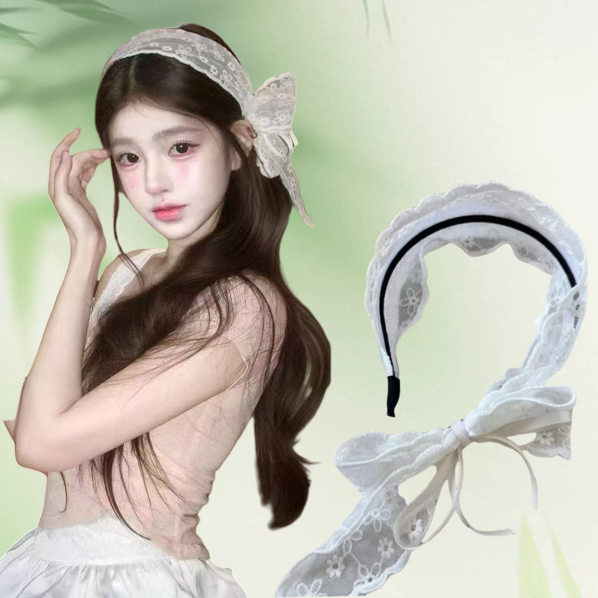 New Vintage Pastoral Lace Hair - огляд і ціна Embroidery Ribbon