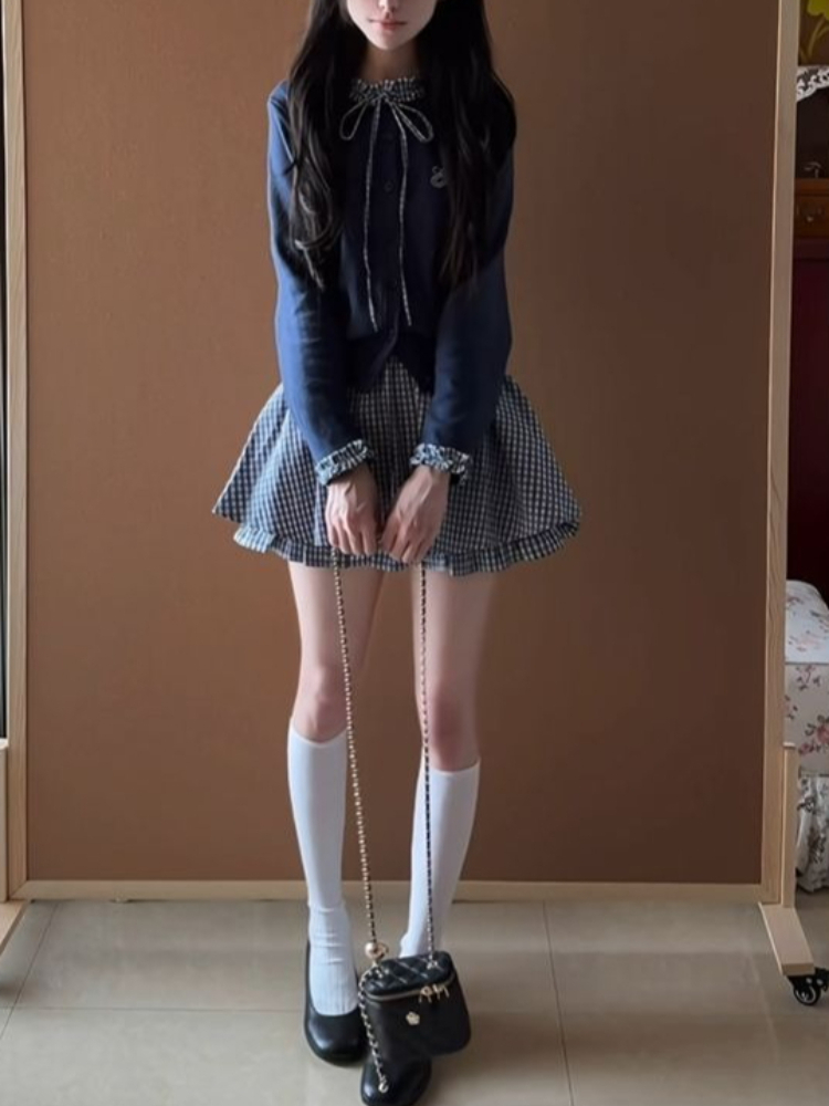 Japanese Preppy Sweet 2 Piece  - огляд і ціна Embroidery Cotton Shirt