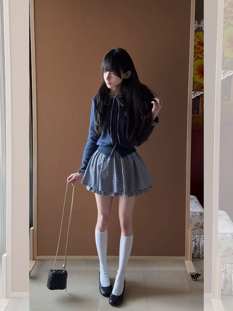 Japanese Preppy Sweet 2 Piece  - огляд і ціна Embroidery Cotton Shirt