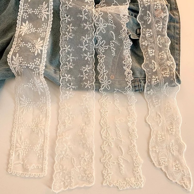 New Black White Long Lace Flow - огляд і ціна Embroidery Ribbon