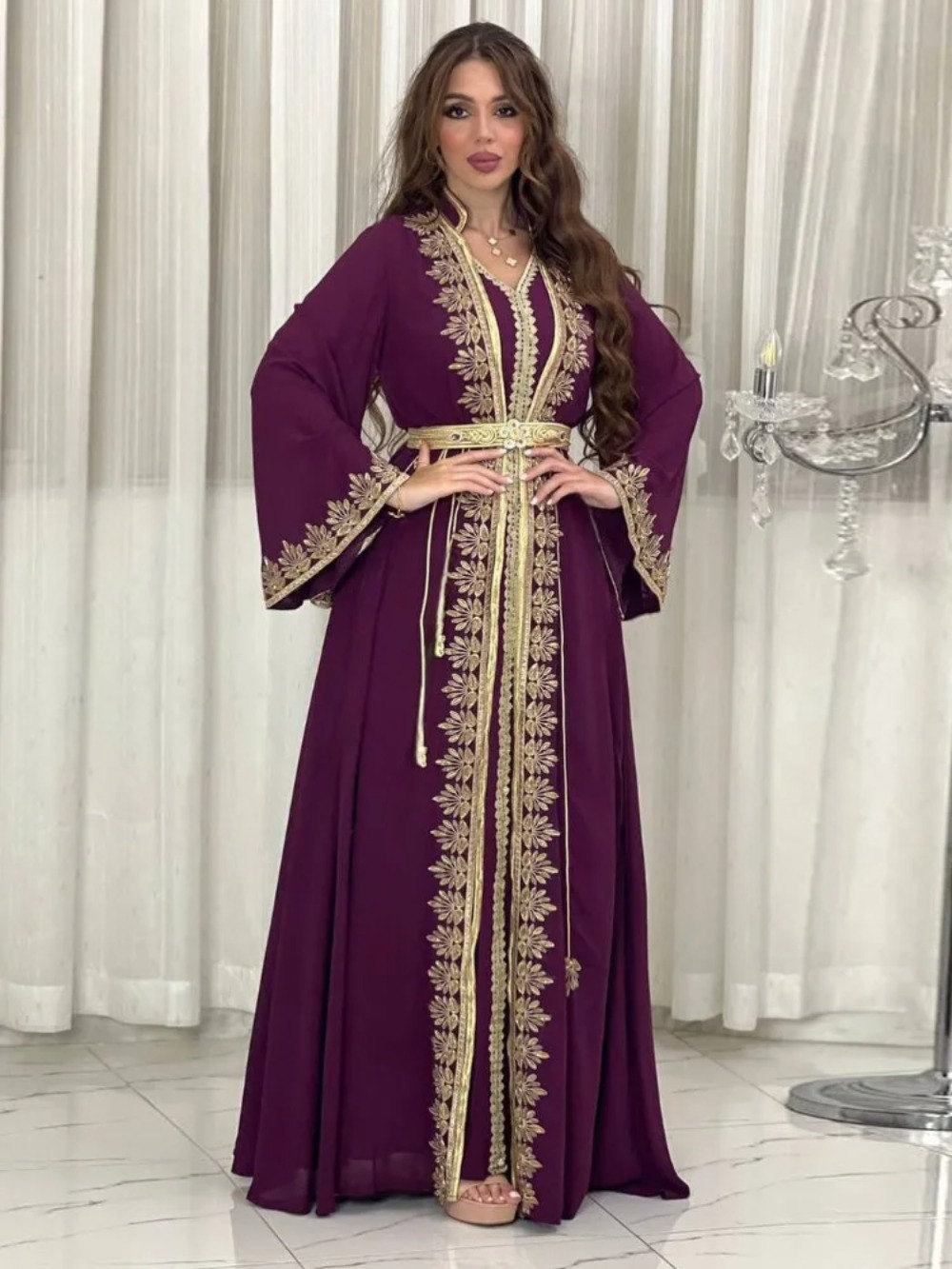 Eid Muslim Women Party Dresses - огляд і ціна Embroidery Arabic