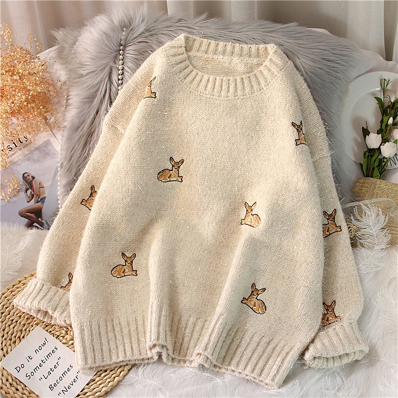 New Women's Sweater Kawaii Ulz - огляд і ціна Embroidery Thread Yarn
