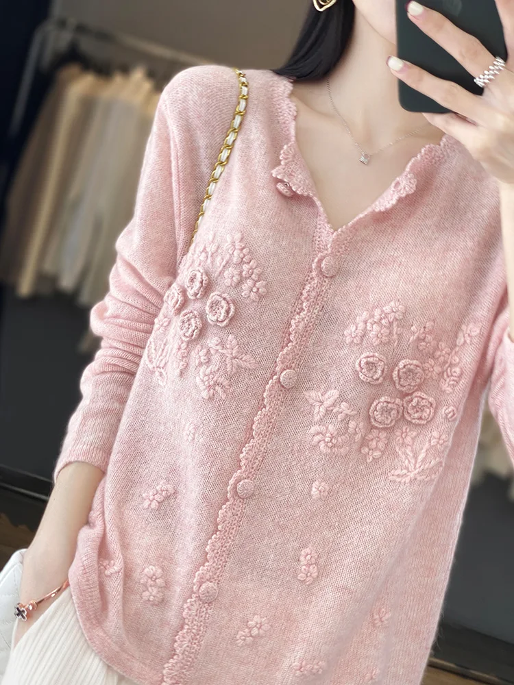 Women's 100% Pure Cashmere Car - огляд і ціна Embroidery Thread Yarn