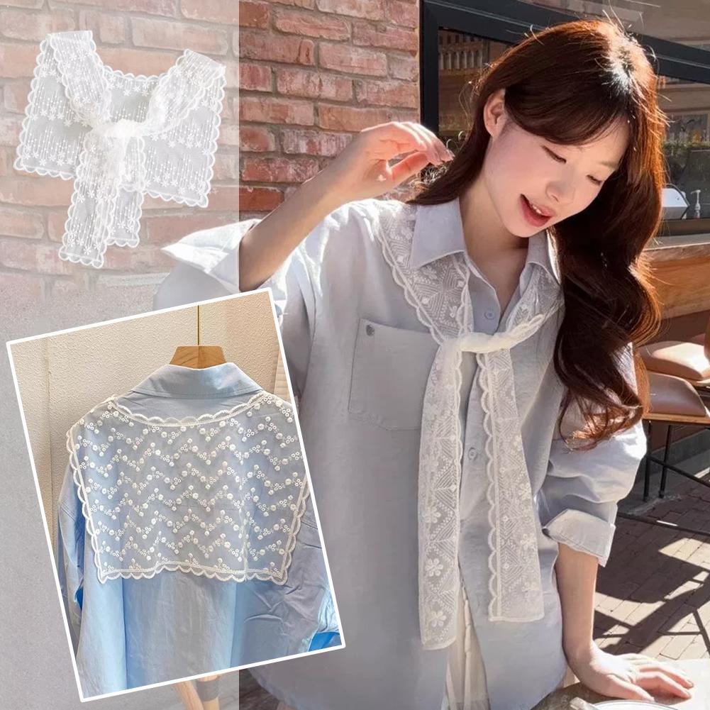 French Lace Shawl Scarf for Wo - огляд і ціна Embroidery Uniform