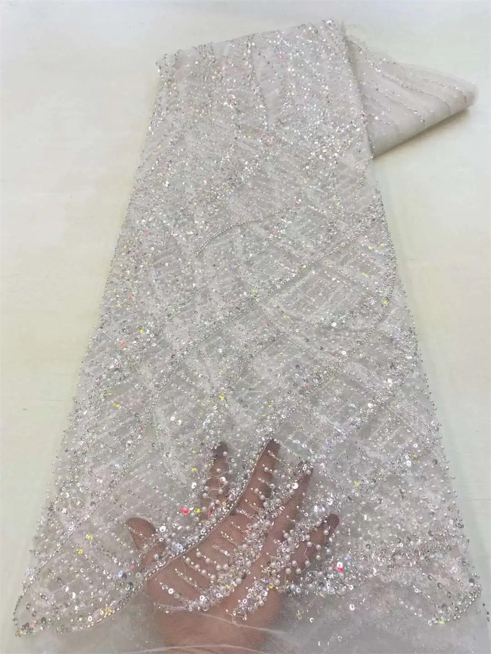 Wholesale 2025 African Sequins - огляд і ціна Embroidery Net Fabric