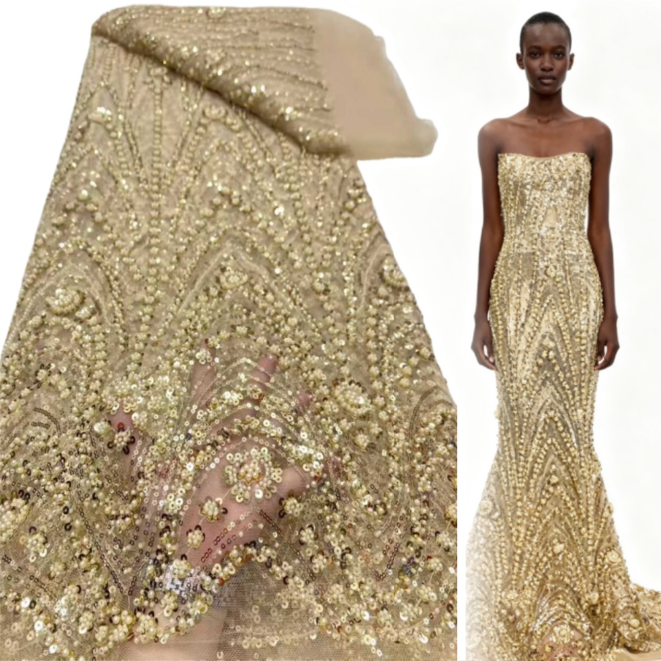 2026 African Nigerian High-Qua - огляд і ціна Embroidery Net Fabric
