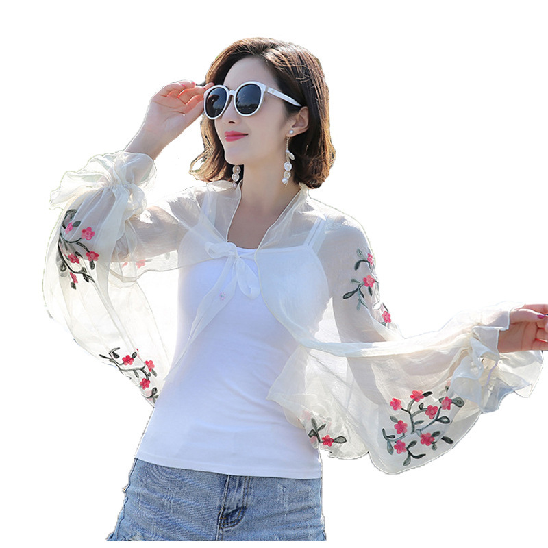 2025 Summer New Women Long Cas - огляд і ціна Embroidery Cotton Shirt