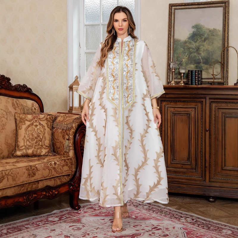 Eid Ramadan Party Dress for Wo - огляд і ціна Embroidery Arabic
