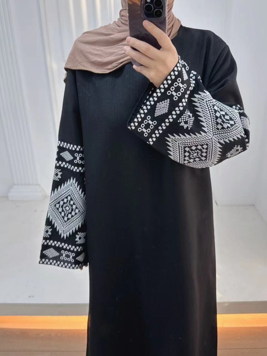 Eid Muslim Abaya for Women Par - огляд і ціна Embroidery Arabic