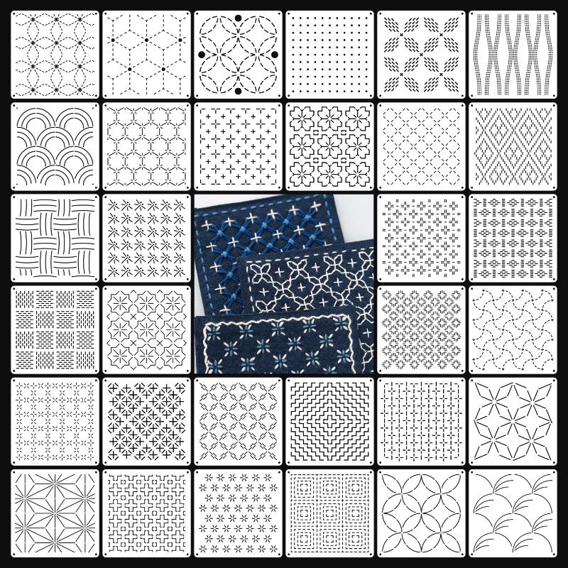 9/32Pcs Sashiko Embroidery Tem - огляд і ціна Embroidery Handicraft