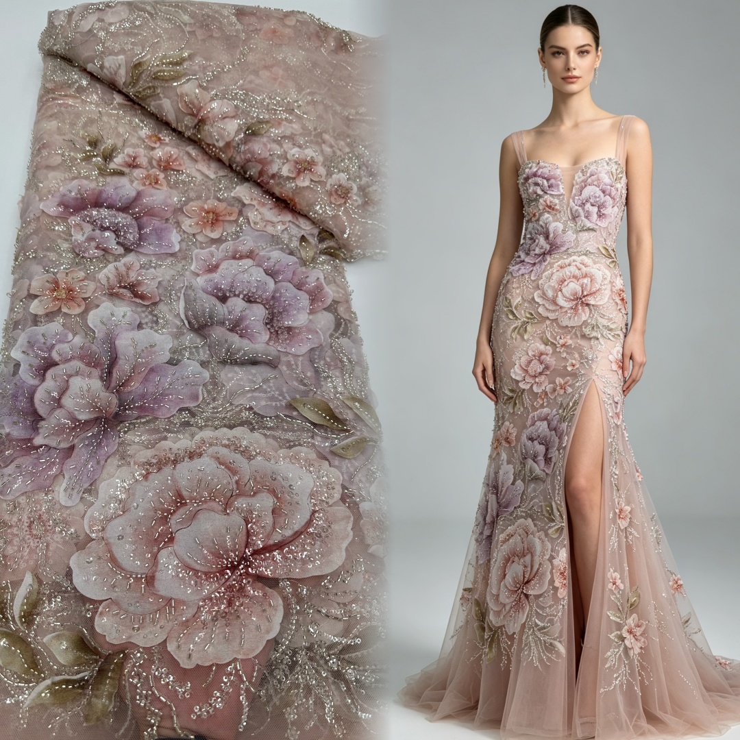 Hot Sale High Quality Sequins  - огляд і ціна Embroidery Net Fabric