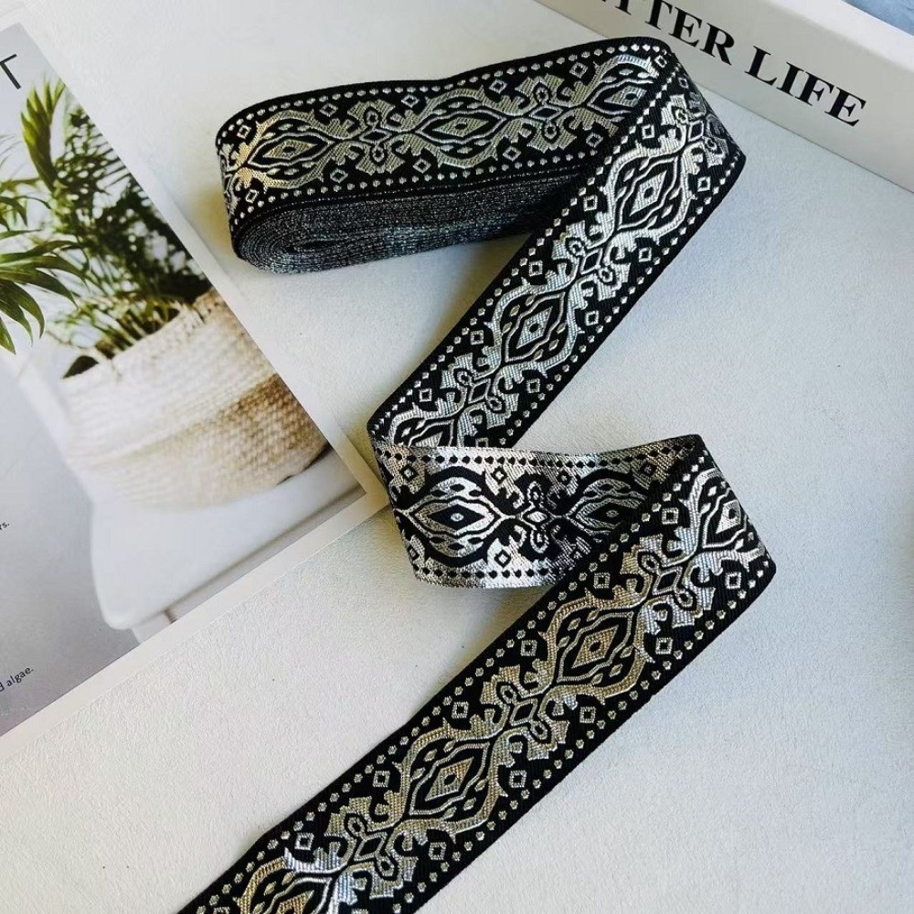 Silver Glitter Embroidery Ribb - огляд і ціна Embroidery Ribbon