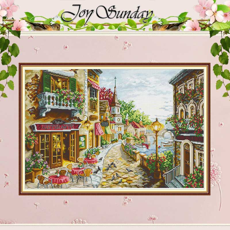 Street Side Restaurant Pattern - огляд і ціна Embroidery Job