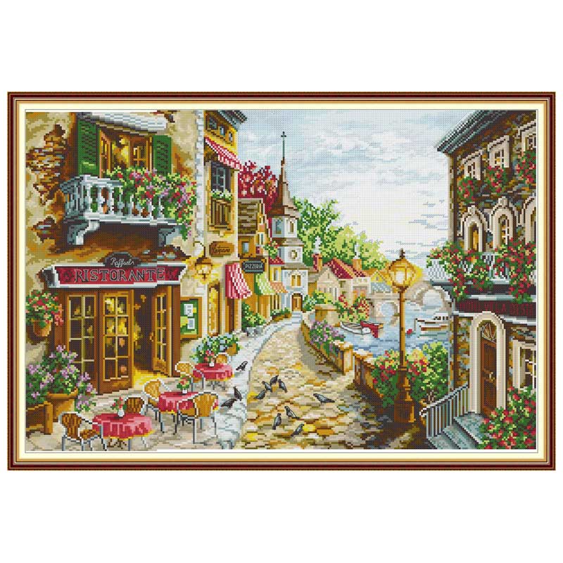 Street Side Restaurant Pattern - огляд і ціна Embroidery Job