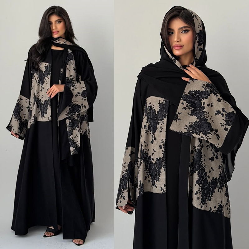 Women Eid Abaya Hijab 2 Piece  - огляд і ціна Embroidery Arabic