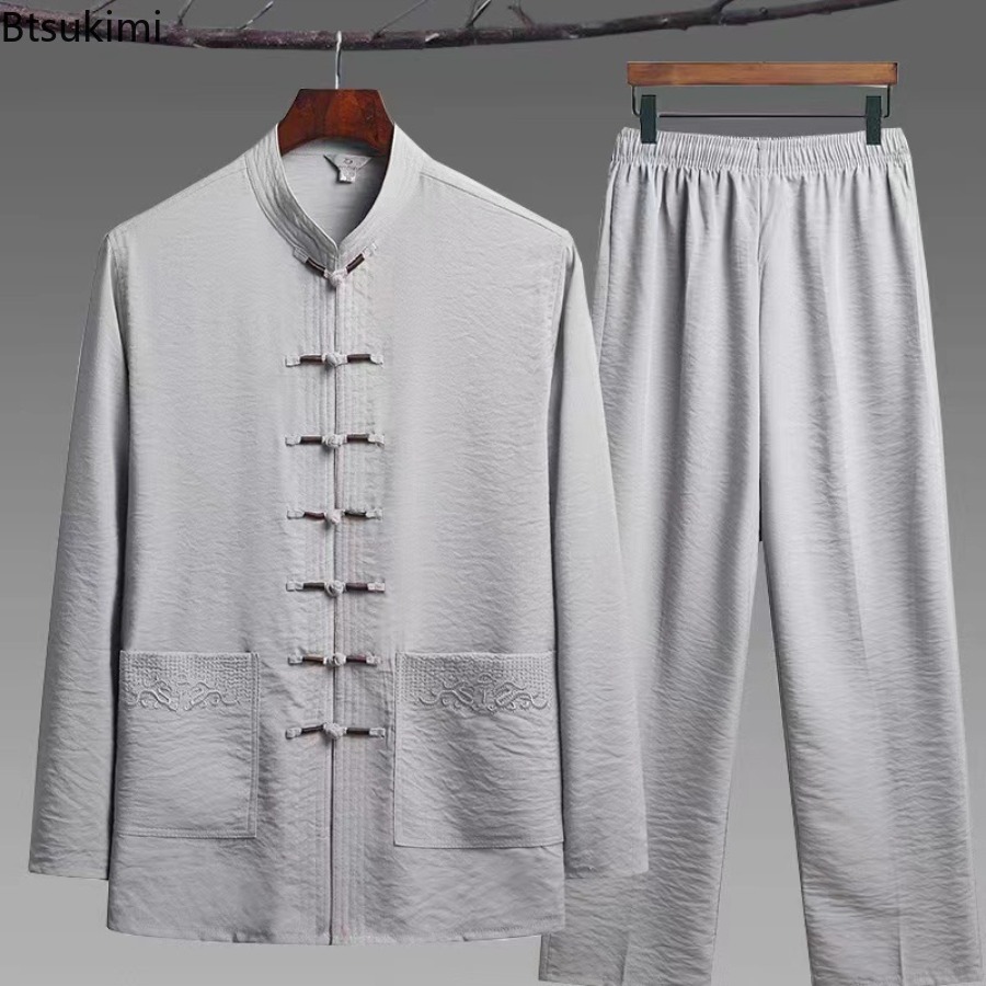 Chinese Style Set Men's Spring - огляд і ціна Embroidery Uniform